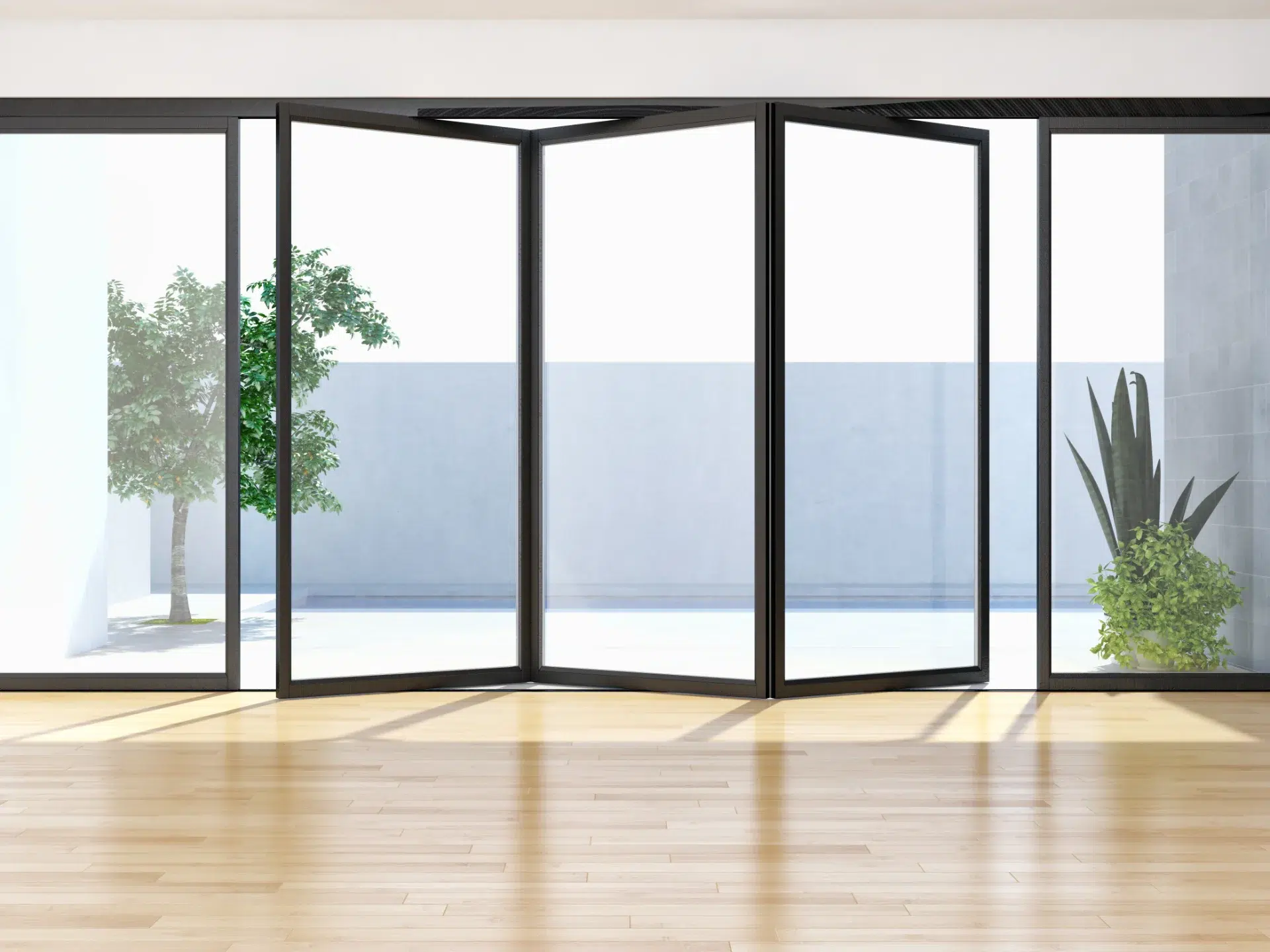 VLX 100 Bifold / Folding Door in Ventura, CA | Lightwell Windows Ventura - detail 1