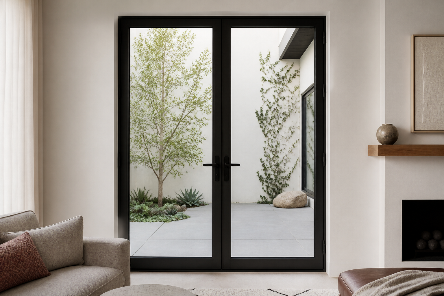VLX 100 Double Swing / French Door in Ventura, CA | Lightwell Windows Ventura - detail 6