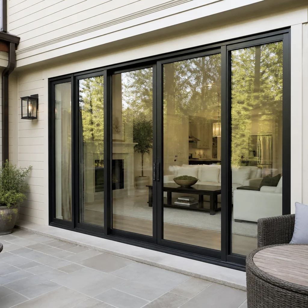 Sliding glass doors